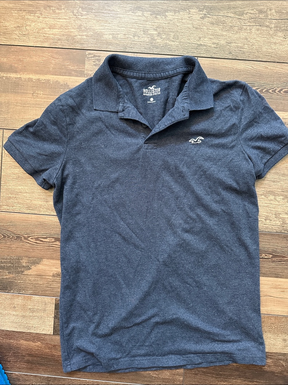 Hollister Men's Dark Navy Blue Polo Shirt